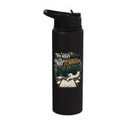 Book Lover Reader Too Many Books Reading Stainless Steel Insulated Water Bottle