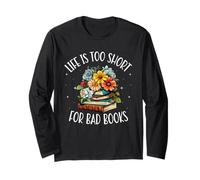 Book Lover Reading Aesthetic Floral Library Librarian Long Sleeve T-Shirt
