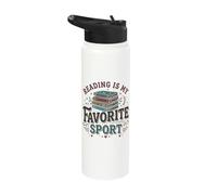 Book Lover Reading Bookworm Bibliophile Book Nerd Stainless Steel Insulated Water Bottle