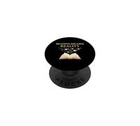 Book Lover Reading Escapes Reality Library PopSockets Adhesive PopGrip