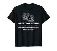 Book Lover Reading I Bookworm Dictionary I Abibliophobia T-Shirt