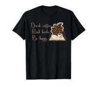 Book Lover Reading Nerd Coffee Read Books Be Happy Value Graphic T-Shirt