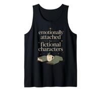 Book Lover Reading Quote Cozy Fiction Fan Aesthetic Tank Top