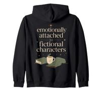 Book Lover Reading Quote Cozy Fiction Fan Aesthetic Zip Hoodie