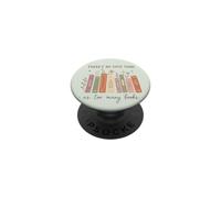 Book Lover Reading Quote Floral Bookshelf Reader PopSockets Adhesive PopGrip
