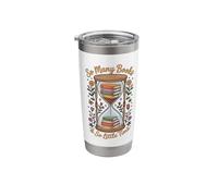 Book Lover So Many Books and So Little Time Tee Stainless Steel Insulated Tumbler