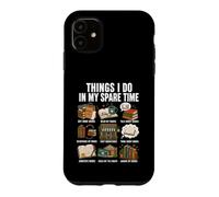 Book Lover Things I Do in My Spare Time Funny Bookish Design Case for iPhone 11