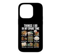 Book Lover Things I Do in My Spare Time Funny Bookish Design Case for iPhone 14 Pro