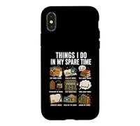 Book Lover Things I Do in My Spare Time Funny Bookish Design Case for iPhone X/XS