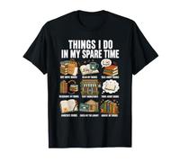 Book Lover Things I Do in My Spare Time Funny Bookish Design T-Shirt