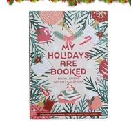 Book Lovers Advent Calendar - My Holidays Are Booked, Bookish Joy Advent Calendar, 2025 Christmas Countdown Gift Box for Reading Enthusiasts, Unique Holiday Present for Bookworms