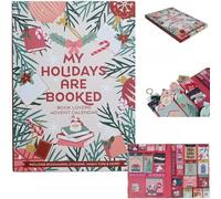 Book Lovers Advent Calendar - My Holidays Are Booked, Bookish Joy Advent Calendar, 2025 Christmas Countdown Gift Box A 24-day Christmas Countdown Themed Around Books (A)