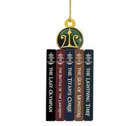 Book Lovers Christmas Ornament - Stack Of Books Ornament, Reading Tree Decoration, Literary Holiday Figurine, Book Stack Decor | Festive Christmas Tree Ornaments Readers Library Party Gift Display Use