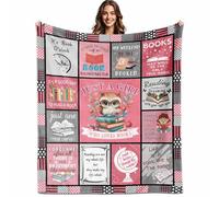 Book Lovers Gifts for Book Lovers Women, Just a Girl Who Loves Books Reading Blanket 60"X50", Book Blanket, Book Worm Gifts for Women, Gifts for Readers Book Lovers Women Book Club Gifts