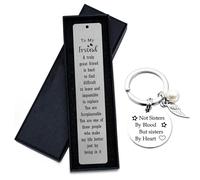 Book Lovers Gifts,Stainless Steel Bookmarks for Book Lovers with with Key Chain,Bookmark Gifts for Best Friend,Back to School Coming of Age Gifts,Graduation Gifts for Teens Friends
