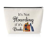 Book Lovers Gifts Travel Cosmetic Bags for Women Bibliophile Gifts Birthday Presents for Her Sister Best Friend Daughter Reading Book Club Gift for Women Bookish Gifts for Book Lovers Makeup Bag