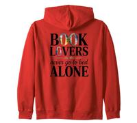 Book Lovers Never Go to Bed Alone for Book Lovers Zip Hoodie