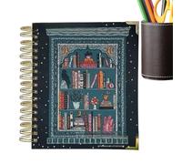 Book Lovers Reading Planner Diary - 198 Pages Reading Agenda with Bookstore, Pink Pastoral and Dark Academy Designs | Your Reading Goals, Monitor The Av