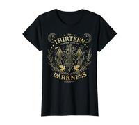 Book Lovers The Thirteen from Now Until Darkness Claims Us Value Graphic T-Shirt, Women, Black, M