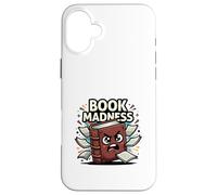 Book Madness Funny Reading Lover School Humor Design Case for iPhone 16 Plus