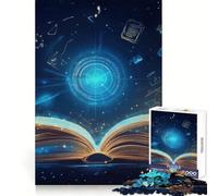 Book Magic Jigsaw Puzzles for Adults1000 Pieces Sharp Mind Mindful Leisure Firm Fit Joyful Xmas (38X26CM)