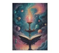 Book Magic Watercolor Decorative Jigsaw Puzzle for Adults, 500 PCS