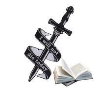 Book Marker Dragon - Black Fantasy Bookmark with Sun & Clouds | Cool Books Decoration, Reading Accessory for Books Lovers, Students, Friends, Families, Writers, Collectors, Gift Occasions