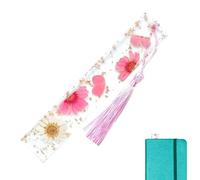 Book Markers for Women - Pressed Flower Bookmark, Resin Daisy Design | Dried Floral Epoxy Page Marker for Book Lovers, Students, Stationery for Books