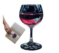 Book Marks - Reading Tools, Transparent Acrylic, Funny Supply with Feature, Page Marker with Practical Detail, Bookmark, Wine Enthusiasts Teacher Librarians Diary Office Desk Library Travel Bi