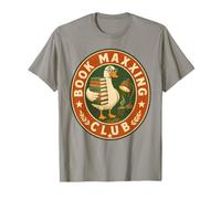 Book Maxxing Club Reading Goose Gen Z Slang T-Shirt