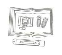 Book Metal Cutting Dice Stencil Scrapbooking Album Stamp Paper Card Embossed Cut Dice for Scrapbooking