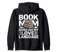 Book Mom Books Are My Love Language Reading Zip Hoodie