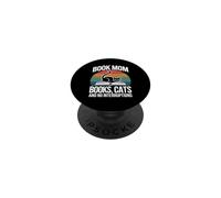 Book Mom Books Cats And No Interruptions PopSockets Adhesive PopGrip