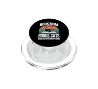 Book Mom Books Cats And No Interruptions PopSockets PopGrip for MagSafe