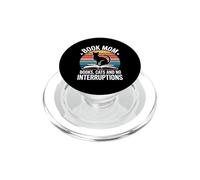 Book Mom Books Cats And No Interruptions PopSockets PopGrip for MagSafe