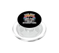 Book Mom Books Cats And No Interruptions PopSockets PopGrip for MagSafe