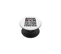 Book Mom Cat Lover Fiction And Felines Forever PopSockets Adhesive PopGrip