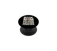Book Mom Cat Lover Fiction And Felines Forever PopSockets Adhesive PopGrip