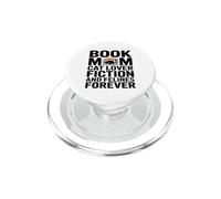Book Mom Cat Lover Fiction And Felines Forever PopSockets PopGrip for MagSafe
