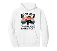 Book Mom Cat Lover Just My Book And My Cat Pullover Hoodie