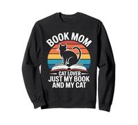 Book Mom Cat Lover Just My Book And My Cat Sweatshirt