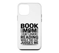 Book Mom Cat Lover Reading While The Cat Judges Me Case for iPhone 12 mini