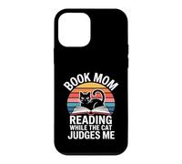 Book Mom Cat Lover Reading While The Cat Judges Me Case for iPhone 12 mini
