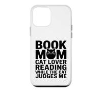 Book Mom Cat Lover Reading While The Cat Judges Me Case for iPhone 12 mini