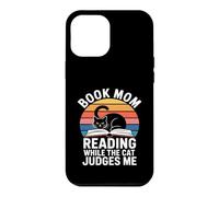 Book Mom Cat Lover Reading While The Cat Judges Me Case for iPhone 12 Pro Max