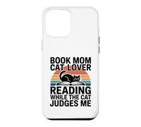 Book Mom Cat Lover Reading While The Cat Judges Me Case for iPhone 12 Pro Max