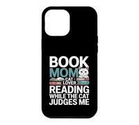 Book Mom Cat Lover Reading While The Cat Judges Me Case for iPhone 12 Pro Max
