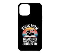 Book Mom Cat Lover Reading While The Cat Judges Me Case for iPhone 12 Pro Max