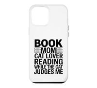 Book Mom Cat Lover Reading While The Cat Judges Me Case for iPhone 12 Pro Max