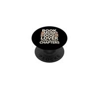 Book Mom Dog Lover Living In Cozy Chapters Reading PopSockets Adhesive PopGrip